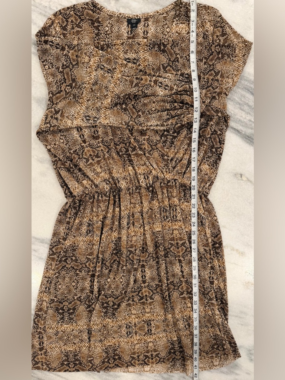 River Island Plus Size 24 Snake Print Wrap Midi Dress Event Boho - Picture 7 of 7